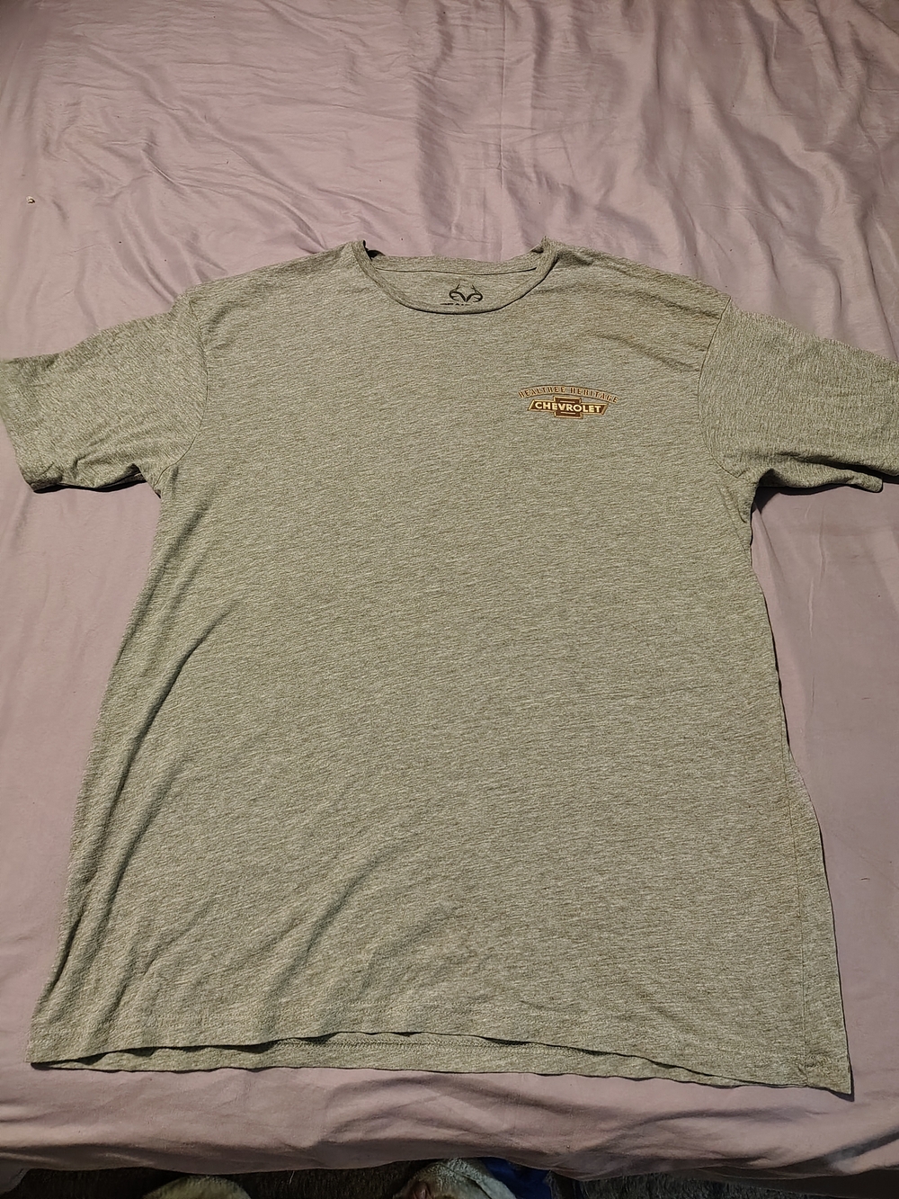 Men’s Gray Realtree Logo T‑Shirt For Sale!